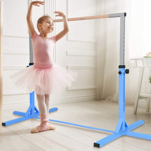 Adjustable Gymnastics Bar Horizontal Bar for Kids-Blue view 2