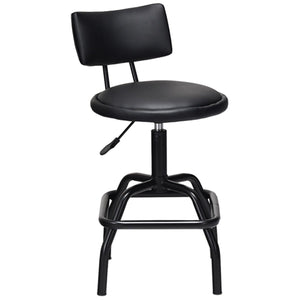 Adjustable Swivel Vintage PU Leather Bar Stool view 4