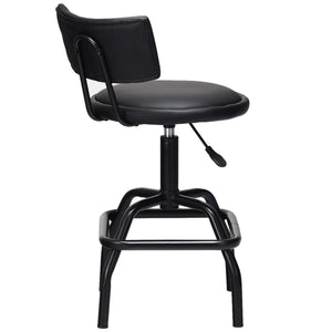 Adjustable Swivel Vintage PU Leather Bar Stool view 7