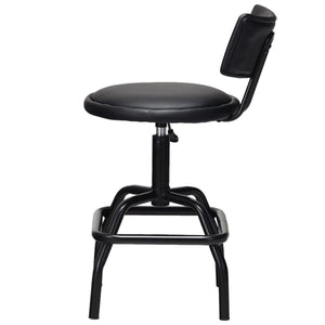 Adjustable Swivel Vintage PU Leather Bar Stool view 8