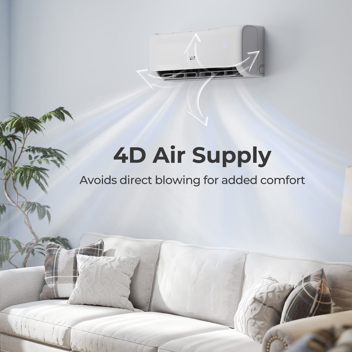 Airtural Series 12000 BTU 115V 22 SEER2 WiFi Enabled Mini Split Heat Pump view 2