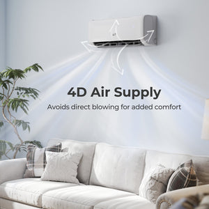 Airtural Series 12000 BTU 115V 22 SEER2 WiFi Enabled Mini Split Heat Pump view 2