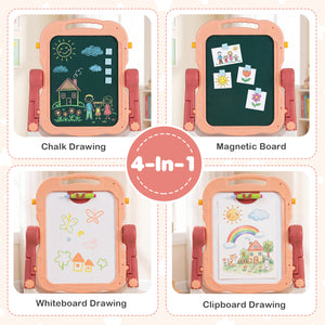 Art Easel for Kids with Adjustable Height-Pink view 5