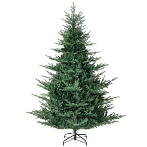 Artificial Christmas Tree with Branch Tips and Warm White LED Lights-7 Feet view 4