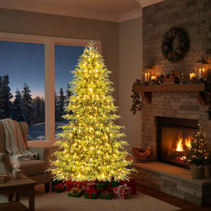 Artificial Christmas Tree with LED Lights and PVC Mixed Branch Tips-6 view 2