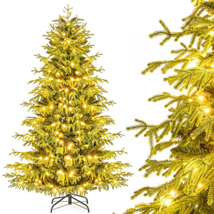 Artificial Christmas Tree with LED Lights and PVC Mixed Branch Tips-6 view 4