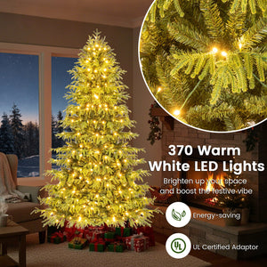 Artificial Christmas Tree with LED Lights and PVC Mixed Branch Tips-7 view 9