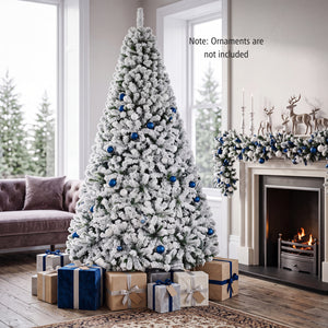 Artificial Snow-Flocked Christmas Tree with Branch Tips-XL view 2