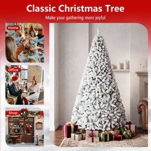 Artificial Snow-Flocked Christmas Tree with Branch Tips-XL view 6