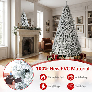 Artificial Snow-Flocked Christmas Tree with Branch Tips-XL view 7