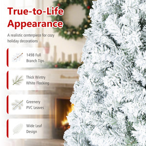 Artificial Snow-Flocked Christmas Tree with Branch Tips-XL view 8