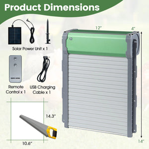 Automatic Chicken Coop Door with Remote Control and Light Sensor Timer view 4