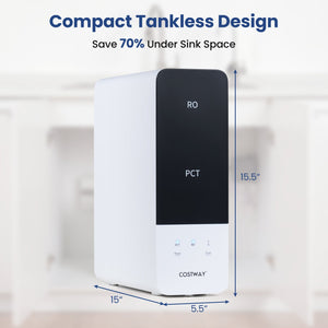 AW-RB05 Alkaline PH+ Reverse Osmosis Water Filter 600 GPD Tankless Under-Sink RO System-Black view 3