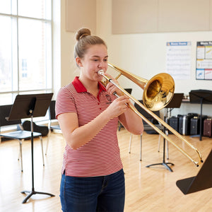 B Flat Trombone Golden Brass with Mouthpiece view 3