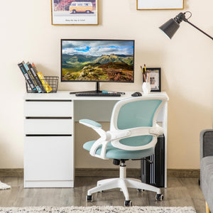 Modern Computer Desk, Home Office Desk for Study, Writing Workstation with Storage Drawer and Cabinet for – view 6