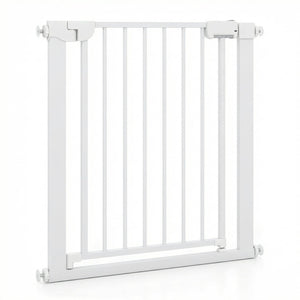 Baby Gate for Stairs Pressure Mounted Auto-Close Door Gate-White view 4