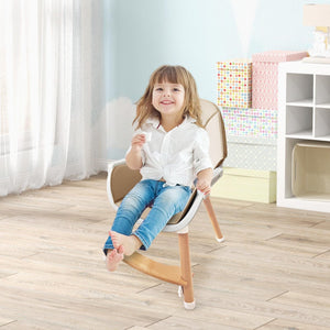 Baby High Chair with Dishwasher Safe Tray-Beige view 7