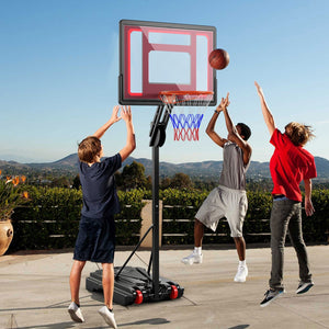 Basketball Hoop with 5-10 Feet Adjustable Height for Indoor Outdoor view 2