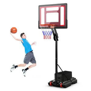 Basketball Hoop with 5-10 Feet Adjustable Height for Indoor Outdoor view 3