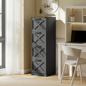 2 Drawer File Cabinet with Silent Slides, Vertical Farmhouse Filing Cabinet Fits Letter/A4 Size Home – view 35