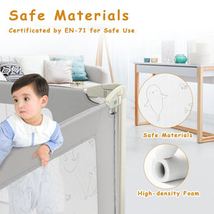 Bed Rail Guard for Toddlers Kid with Adjustable Height and Safety Lock-59 inch view 8