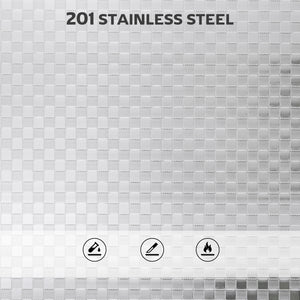 3 Tier Stainless Steel Rolling Cart with Adjustable Shelf, Utility Cart on Wheels with Handles for Kitchen – view 6