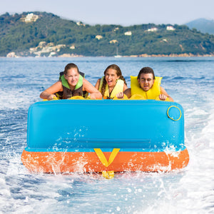 Boating 3 Riders Towable Tube Water Sport Towables Sofa Pull Tube with Nylon Cover view 3