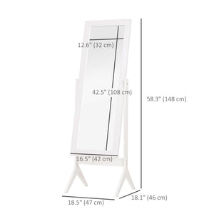 Full Length Mirror, Free Standing Full Body Mirror with Rectangular Frame – view 9