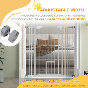 41" Easy Open Indoor Dog Gates for Doorways, House, Stair - Black – view 26