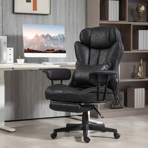 Big and Tall Office Chair with Foot Rest, 400LBS High Back Desk Chair with Padded Armrests, Lumbar Support – view 7