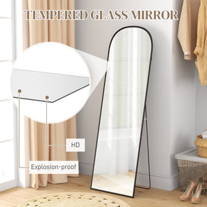 Arched Standing Mirror, 64" x 20" Full Length Mirror, Free Standing or Wall Mounted for Living Room – view 4