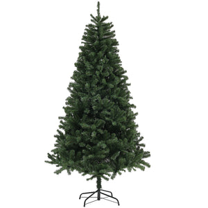 6ft Artificial Christmas Trees with Auto Open and Steel Base, Green – view 8