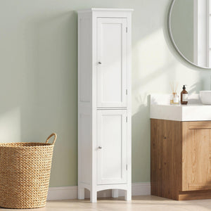 Tall Bathroom Cabinet, Freestanding Storage Organizer with Adjustable Shelves and Cupboards – view 16