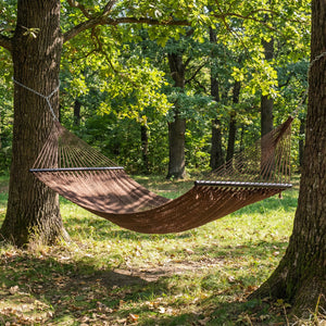 Caribbean Hammock with Spreader Bar for Patio Poolside-Brown view 6