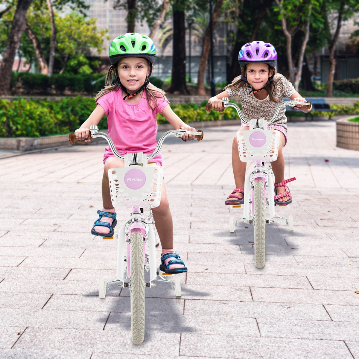 Children Bicycle with Front Handbrake and Rear Coaster Brake-Purple view 2