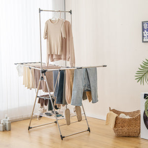 Clothes Drying Rack with 6-Level Adjustable Height view 3