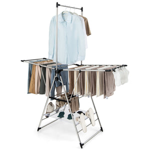 Clothes Drying Rack with 6-Level Adjustable Height view 4