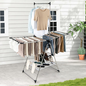 Clothes Drying Rack with 6-Level Adjustable Height view 6