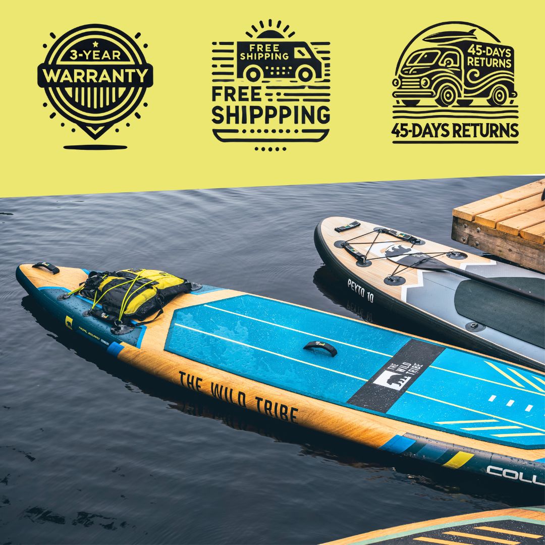 Columbia 11' Inflatable Paddleboard, Green or Blue, 300 lb Capacity | The Wild Tribe
