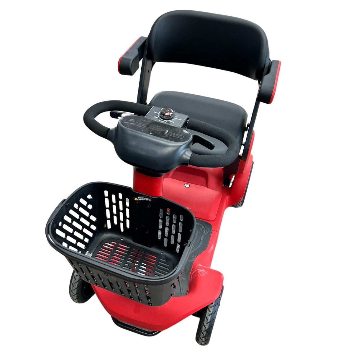EZee Life Compact Red 4-Wheel Mobility Scooter, 40 km Range