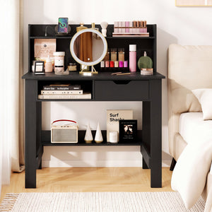 Computer Desk with Power Outlets USB Ports and Type-C-Black view 2