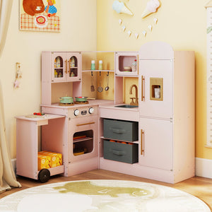 Corner Kitchen with Lights and Sounds for Kids Ages 3+-Pink view 2