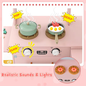 Corner Kitchen with Lights and Sounds for Kids Ages 3+-Pink view 6
