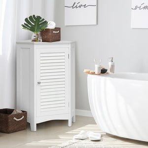 Corner Storage Cabinet Free Standing Bathroom Cabinet with Shutter Door view 3