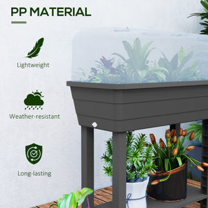 41L Self Watering Raised Garden Bed w/ Ventilation Transparent Lid Greenhouse – view 20