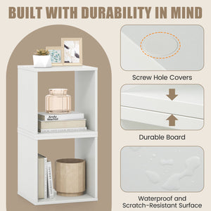 Cube Storage Organizer Set of 2-White view 7