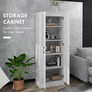 69" Tall Pantry Cabinet with Adjustable Shelves, Modern Kitchen Pantry Cabinet with Soft Close Doors, Black – view 10