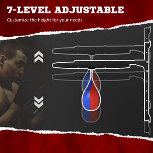 Soozier Wall Mounted Speed Bag Platform, Height Adjustable Punching Bag Training Kit