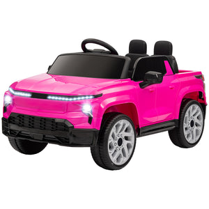 Qaba 12V CHEVROLET SILVERADO EV RST Licensed Kids Car w/ Remote, Spring Suspension, Soft Start, Training Wheels
