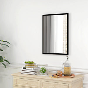 22" x 30" Bathroom Mirror for Wall, Rectangular Mirror for Living Room, Bedroom, Entryway, Black – view 7